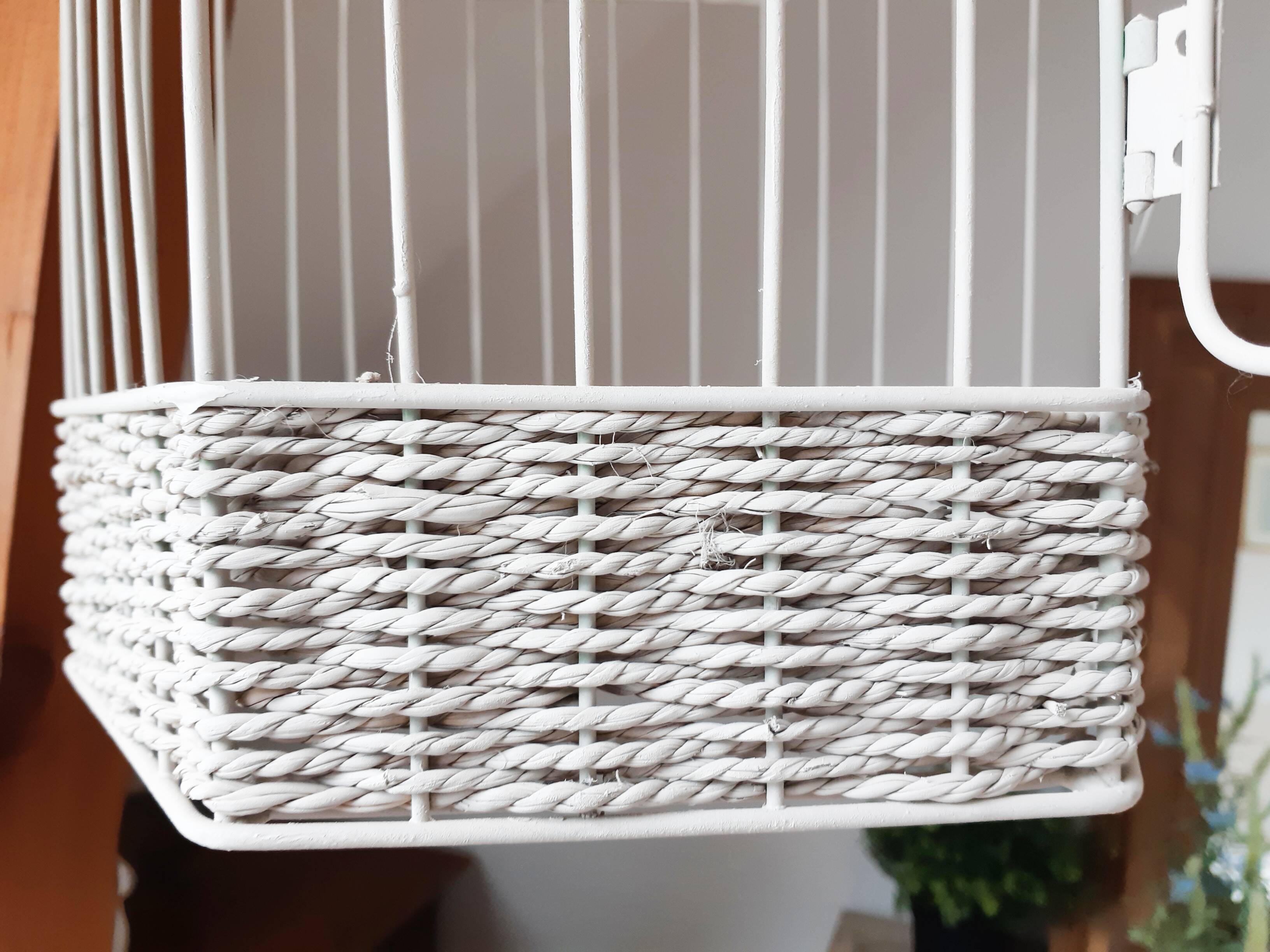 Metal cage, taupe patina, aviary