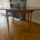 Butterfly leaf dining table, Lubke Vintage 1950s