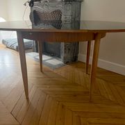 Butterfly leaf dining table, Lubke Vintage 1950s