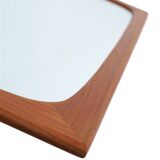 Fully restored mid-century teak mirror / Danish modern design / 1960s