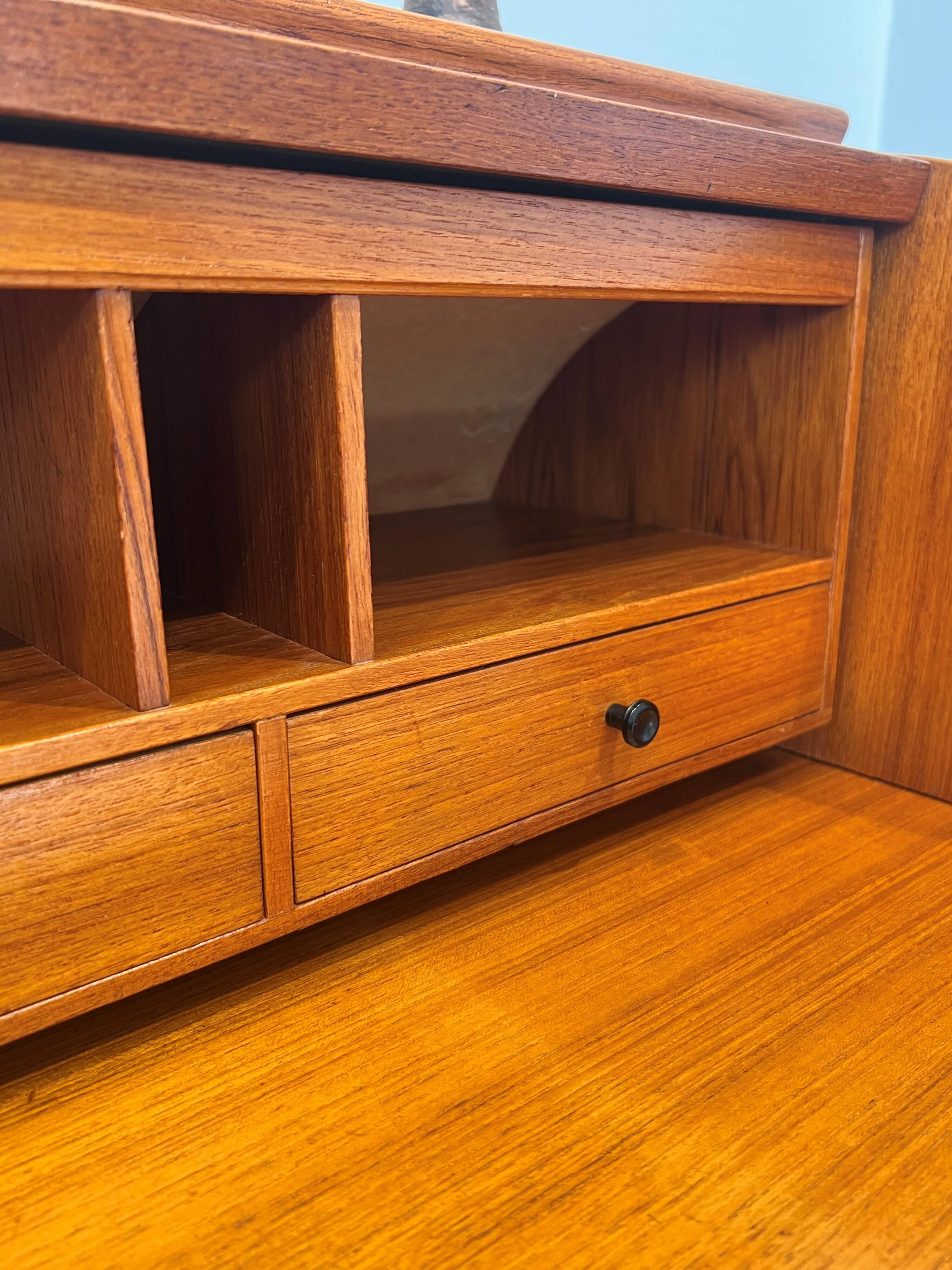 Rare Scandinavian curved secretary from Sweden.