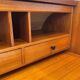 Rare Scandinavian curved secretary from Sweden.