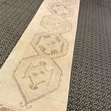 Handmade pastel faded long runner
