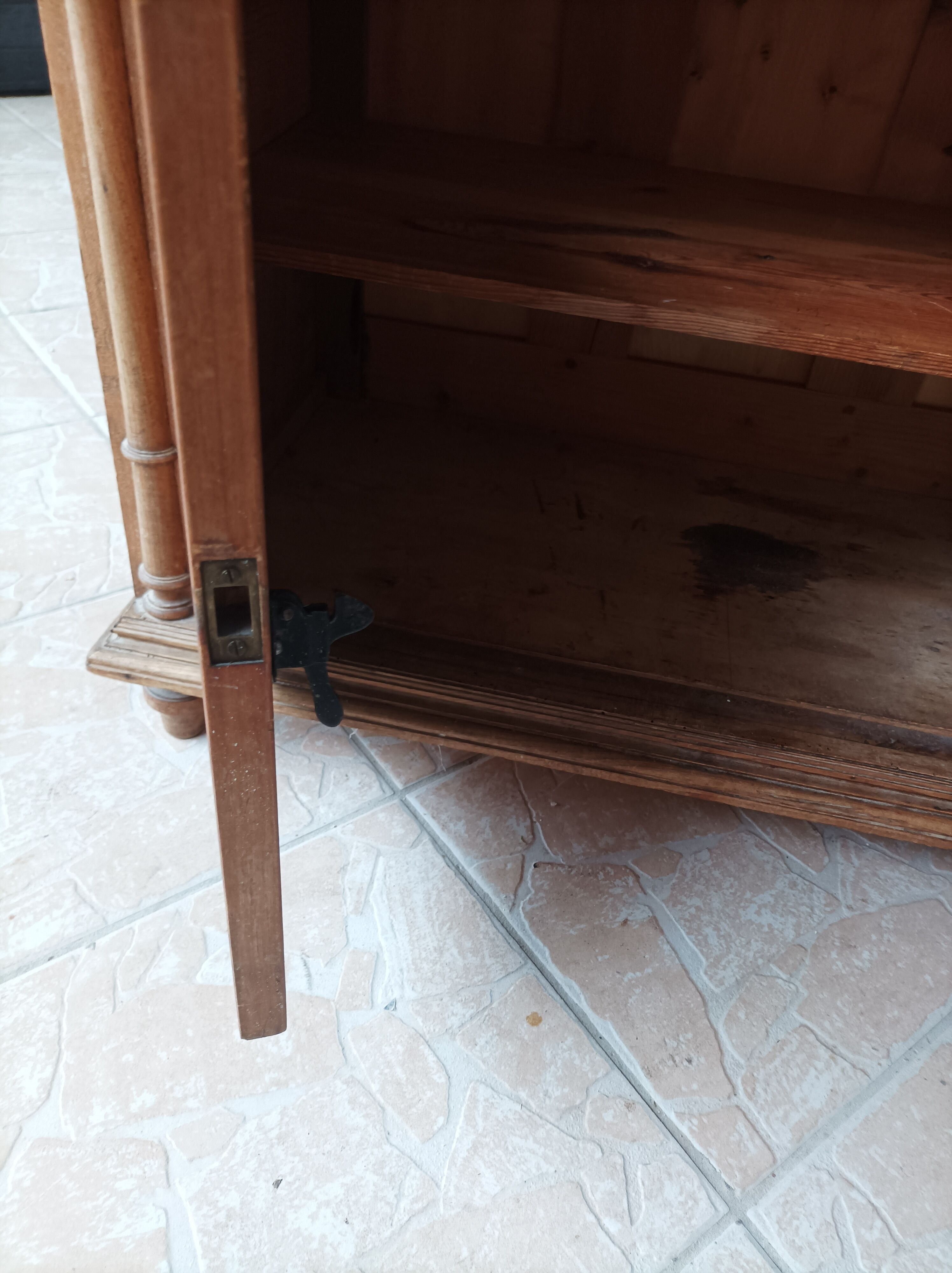 Vintage walnut vanity