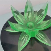Lampe de nuit fleur de lotus nénuphar vert, Europe de l'Est