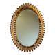 1950s wrought iron sun mirror from Italy