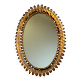 1950s wrought iron sun mirror from Italy