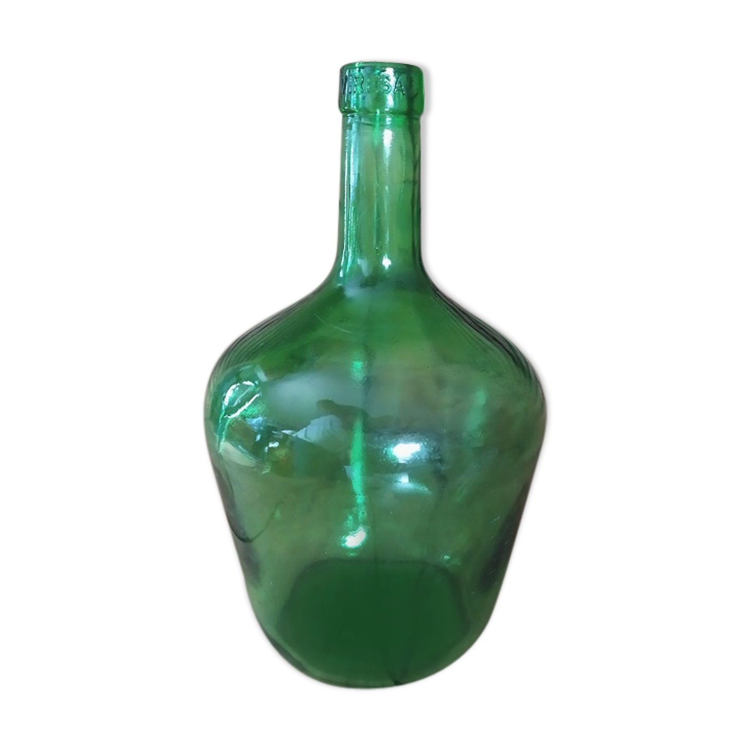 Lady jeanne Dark green Bonbonne Touque Bottle Old Vintage Dp0521008