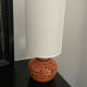 Small vintage lamp hand-painted, ceramic, 1980s.
