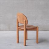 Pine mid-century dining chairs