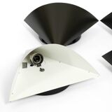 Set of six very rare large 1970s metal wall lights by Staff | Model 2020/21