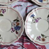 4 Sarraguemines plates and saucers
