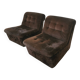 Pair of velvet armchairs from the 70s/80s