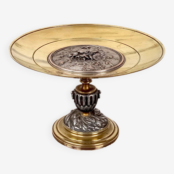 Centerpiece on bronze pedestal