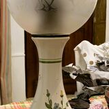 Lampe à huile porcelaine transformée en lampe électrique