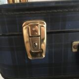 Vintage checkered suitcase