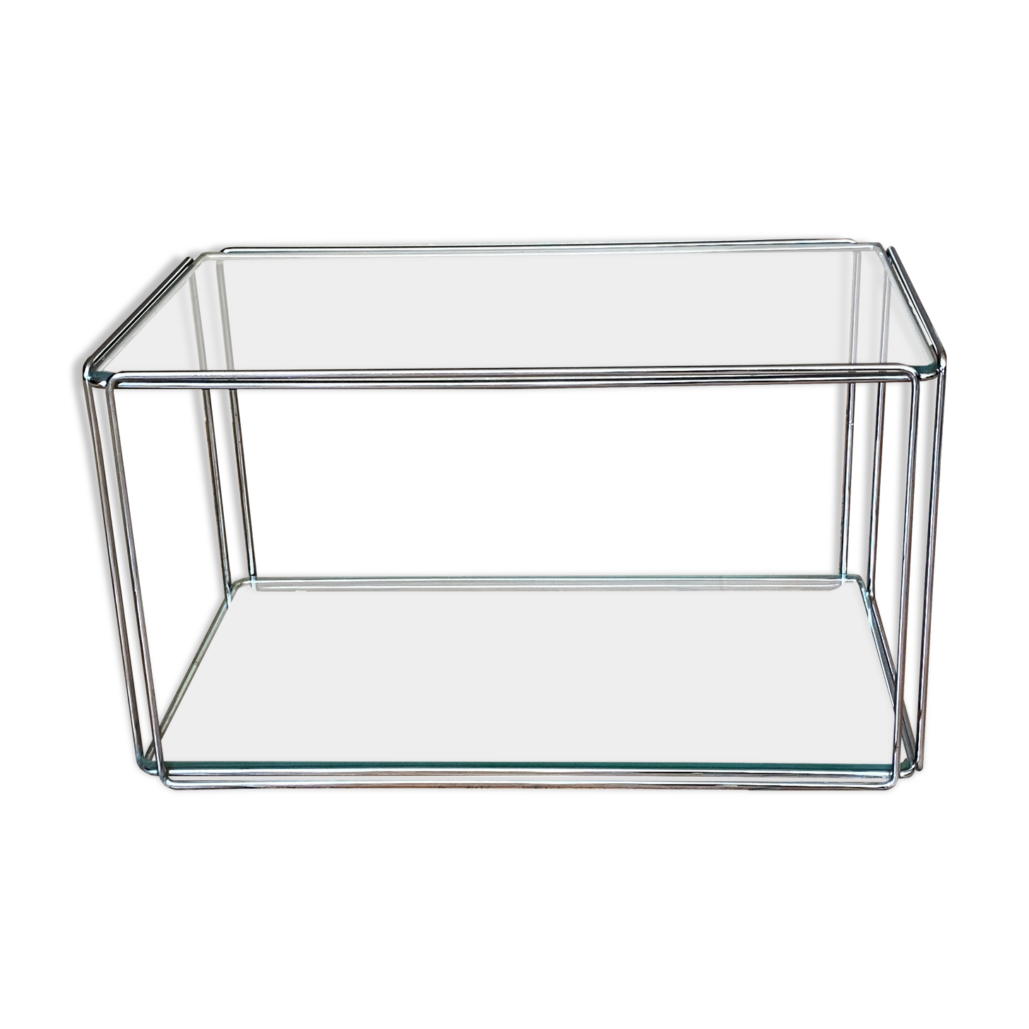 Max Sauze design table, rectangular bedside model, published by Isocèle