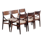 Dining Chairs in Rosewood by Vestervig Erikson for Brdr. Tromborg, 1960s, Set of 6