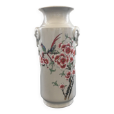 Vase fleurs de cerisier en porcelaine