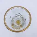 Engraved bohemian crystal vase