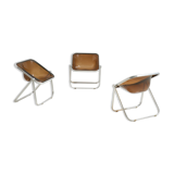 Set of Three 'Plona' Chairs by Giancarlo Piretti for Castelli, Italy - 1970's