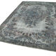 Hand-knotted carved anatolian 1980s 200 cm x 320 cm grey carpet