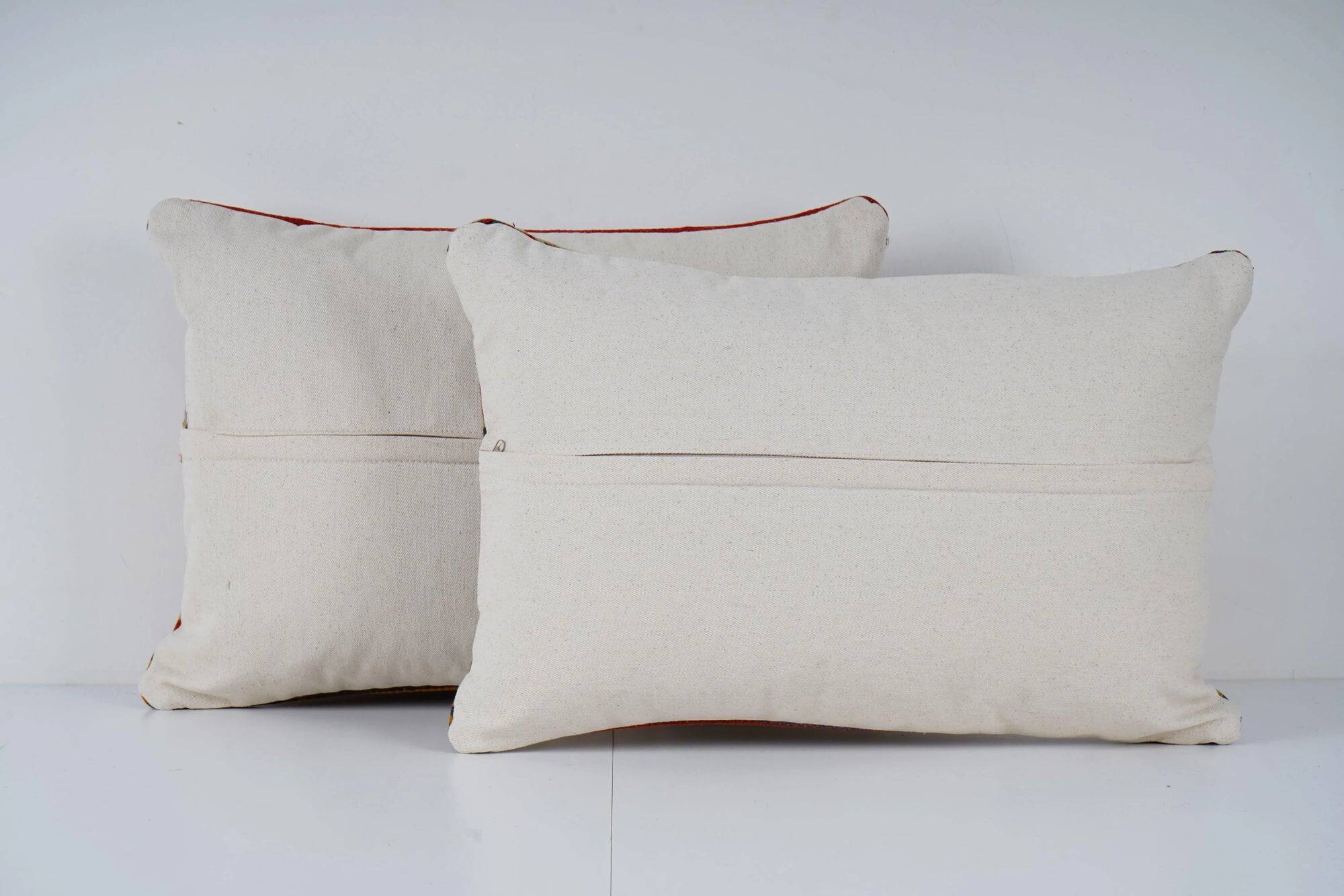 Set of 2 vintage kilim cushion covers 41x61 cm