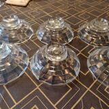 6 art deco dessert cups