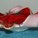 Multi-layer Murano pocket emptier encrusted with gold glitter