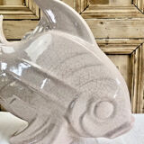 Cracked ceramic fish Art Deco Le Jan