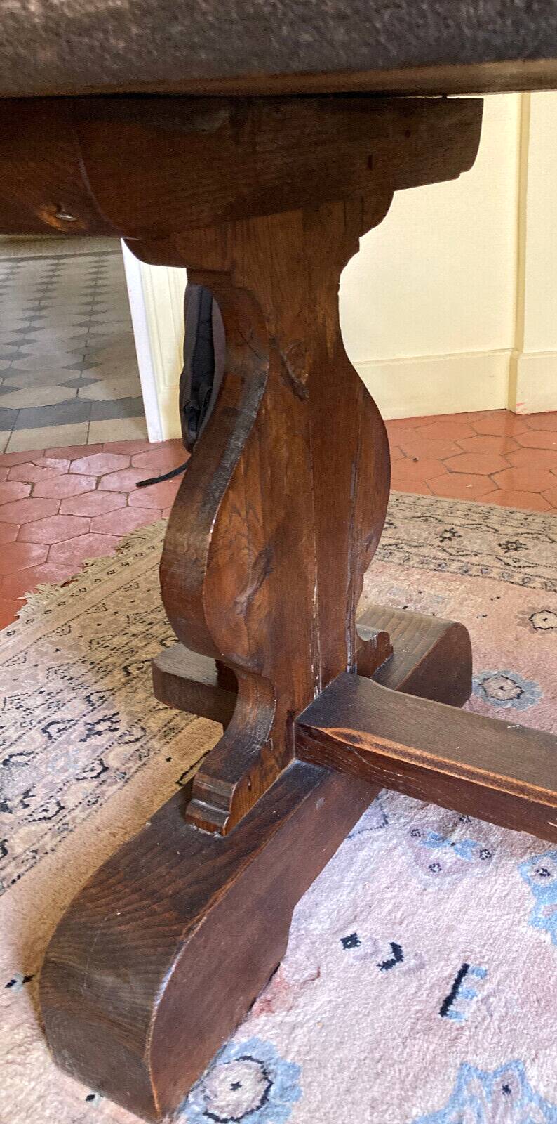 Grande table de moastère en chêne