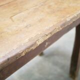 Vintage wooden farmhouse dining table