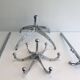 Designer coat rack in riveted chrome. Yasuaki Sasamoto "Dulton" Askilik