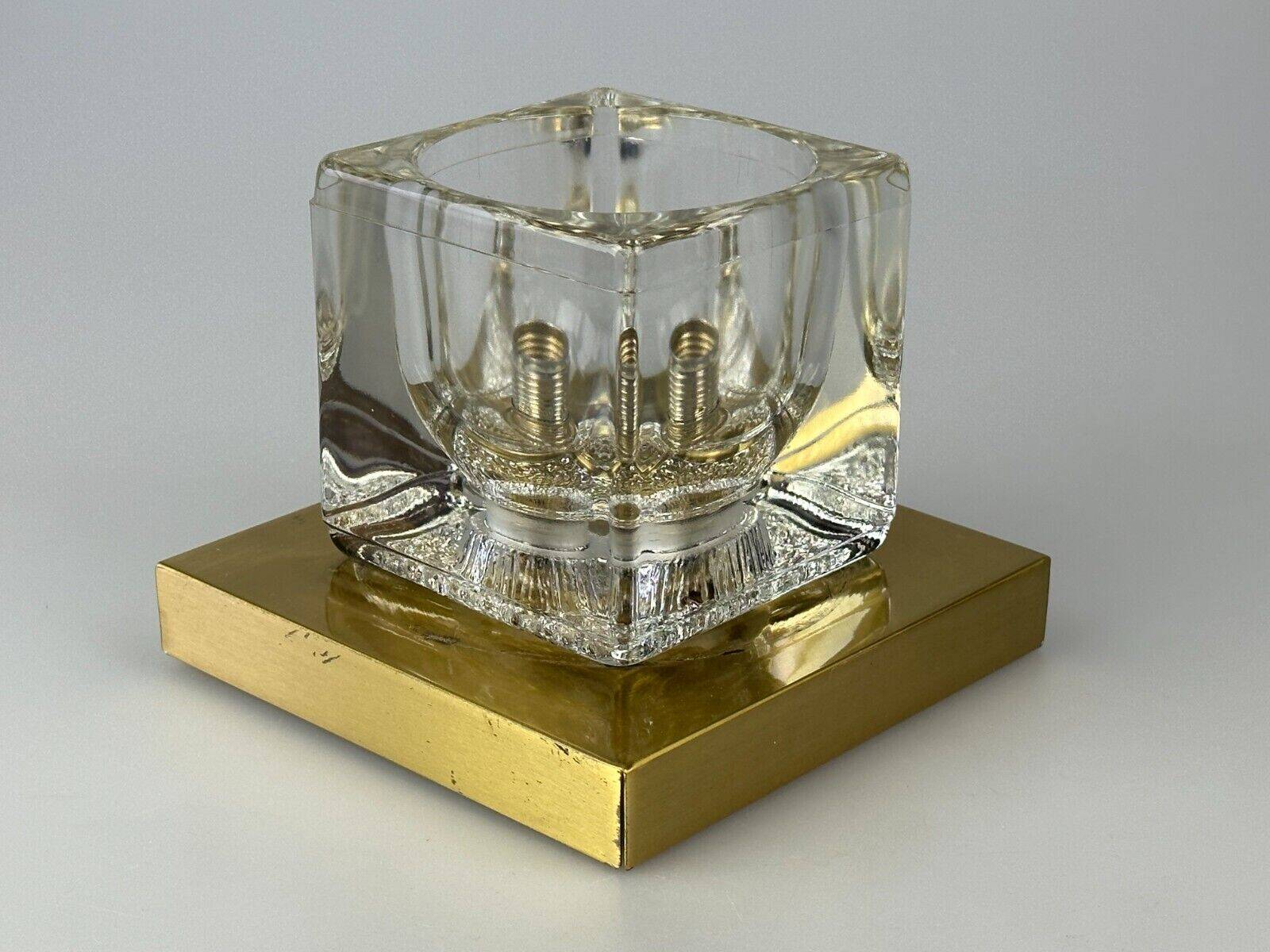 60s 70s Peill & Putzler Cube wall lamp ceiling lamp ice glass space design