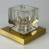60s 70s Peill & Putzler Cube wall lamp ceiling lamp ice glass space design