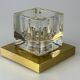 60s 70s Peill & Putzler Cube wall lamp ceiling lamp ice glass space design