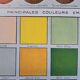 Old board "Colours" – Larousse – 1930 – 24 × 31 cm