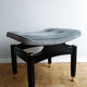 Tabouret velours bleu E Gomme G Plan 1950/60