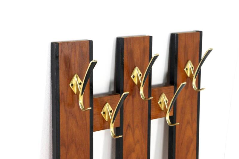 Wall coat rack 'Erika' - mid century modern - vintage