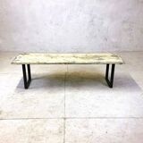 White bench