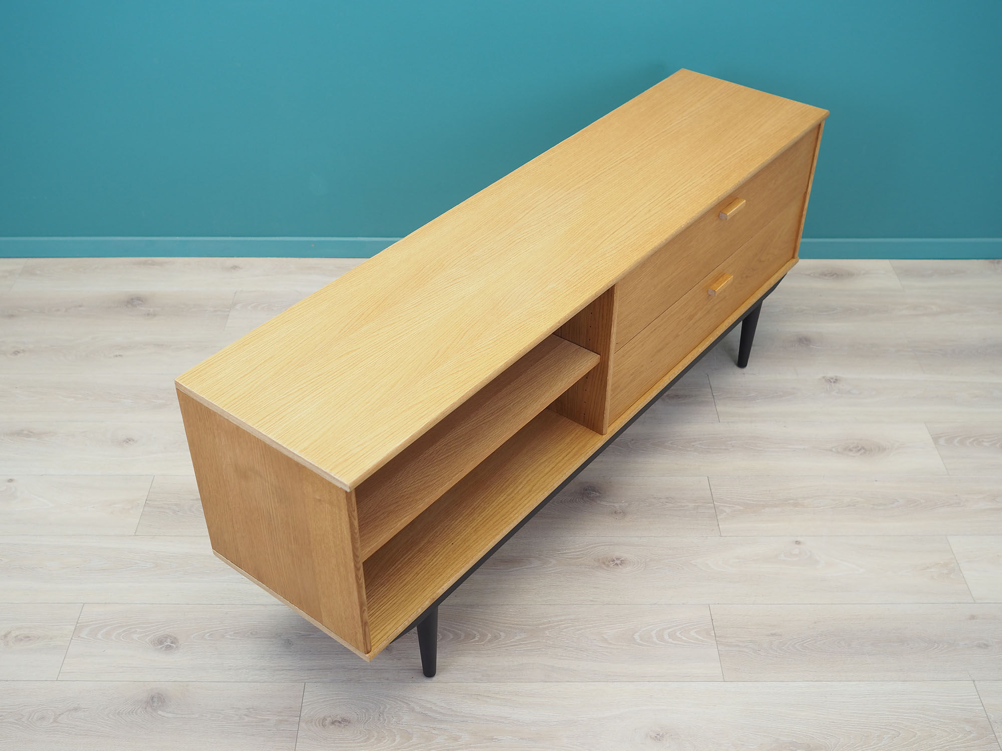 Sideboard in ash, Danish design, 70's, production: Denmark
