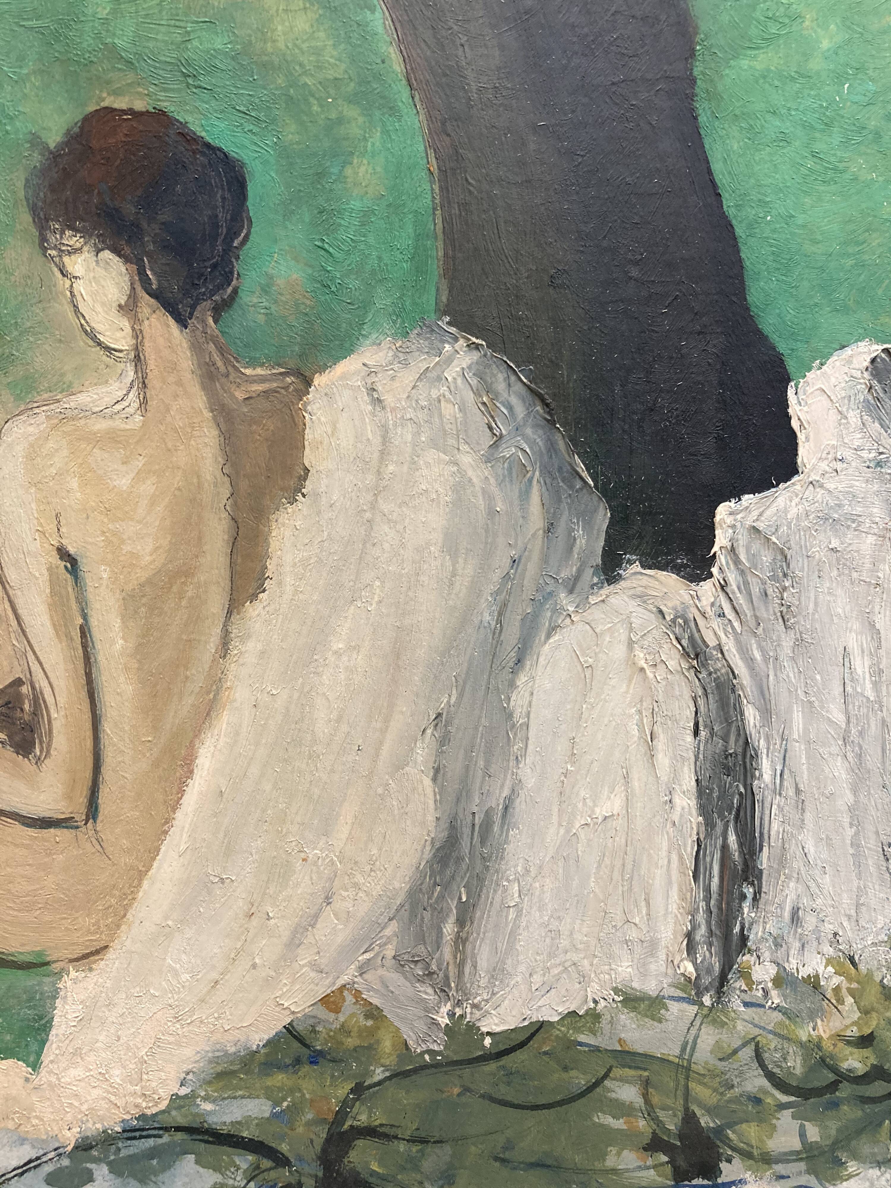 Oil on sign "The Three Graces"