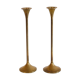 Pair of vintage brass candle holders 1960