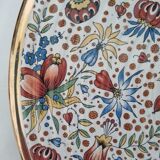 Vintage dish with floral motifs