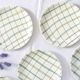Set of 6 flat plates Salins, Yves pattern, vintage French