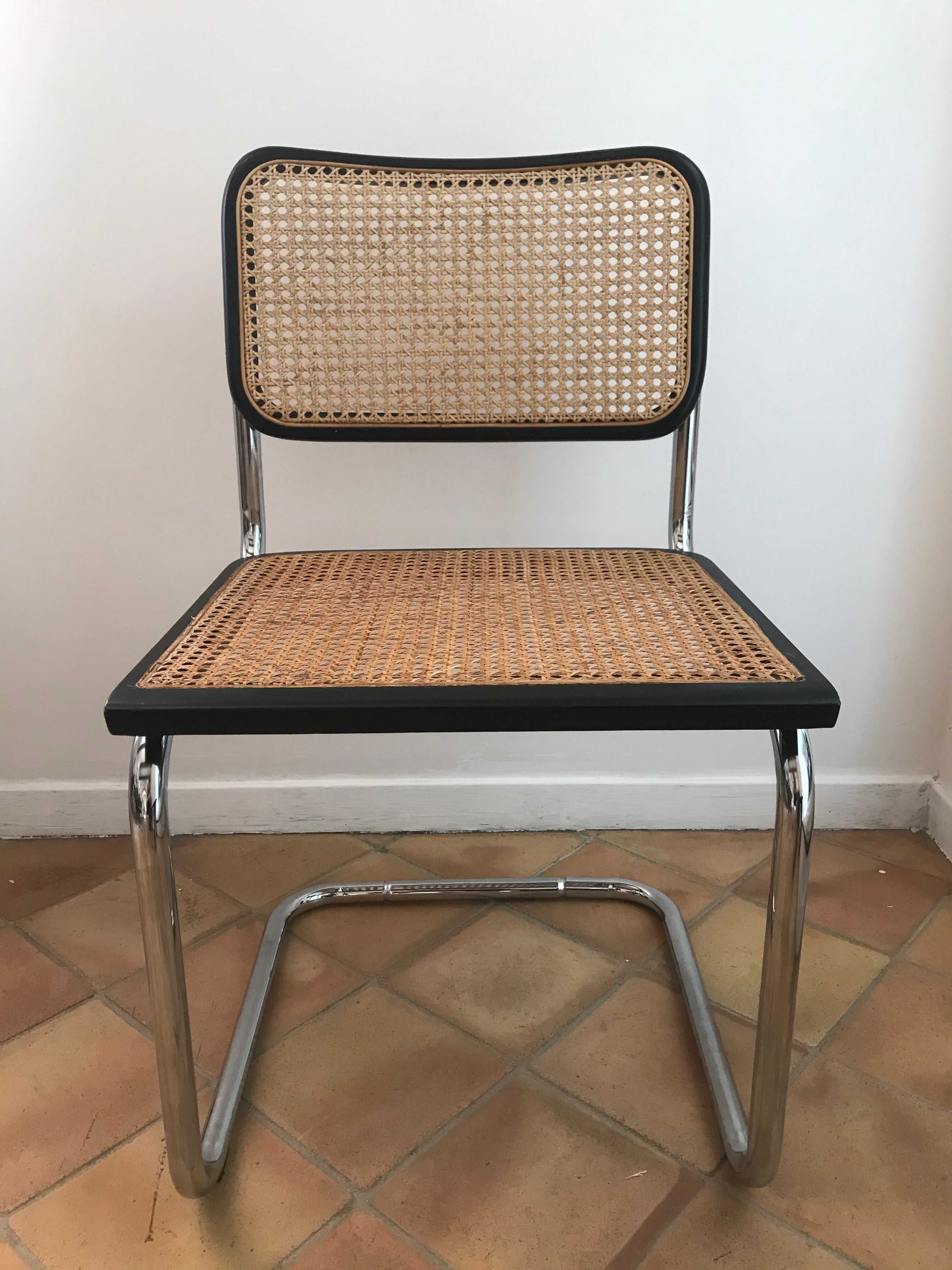 Pair of chairs Cesca B32 by Marcel Breuer