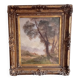 Old painting Late 19th century - R VERDUN (1873-1954) - Around the chin - 81*71.5 cms