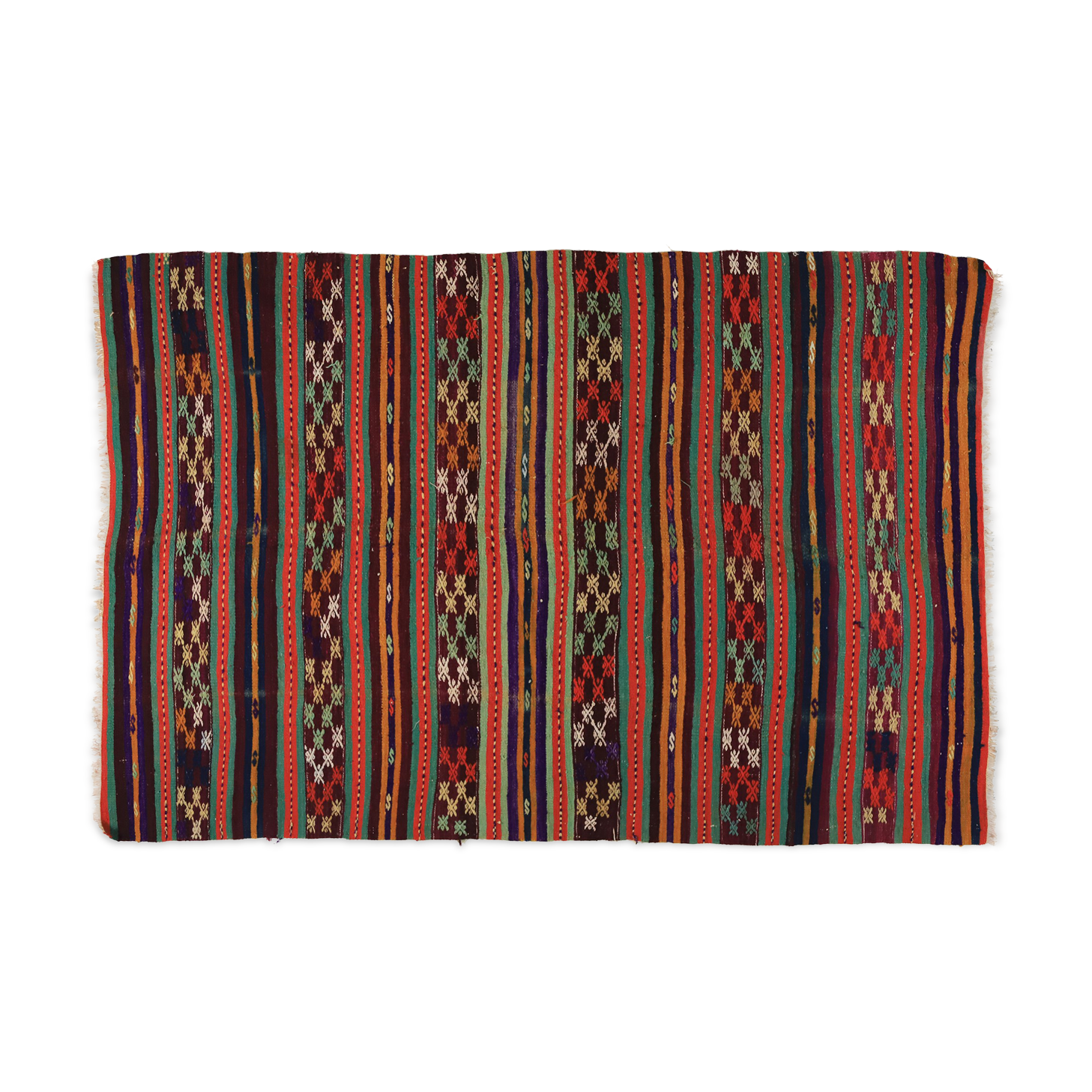 Anatolian handmade kilim rug 250 cm x 162 cm