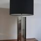 Lampe vintage inox des années 60 70