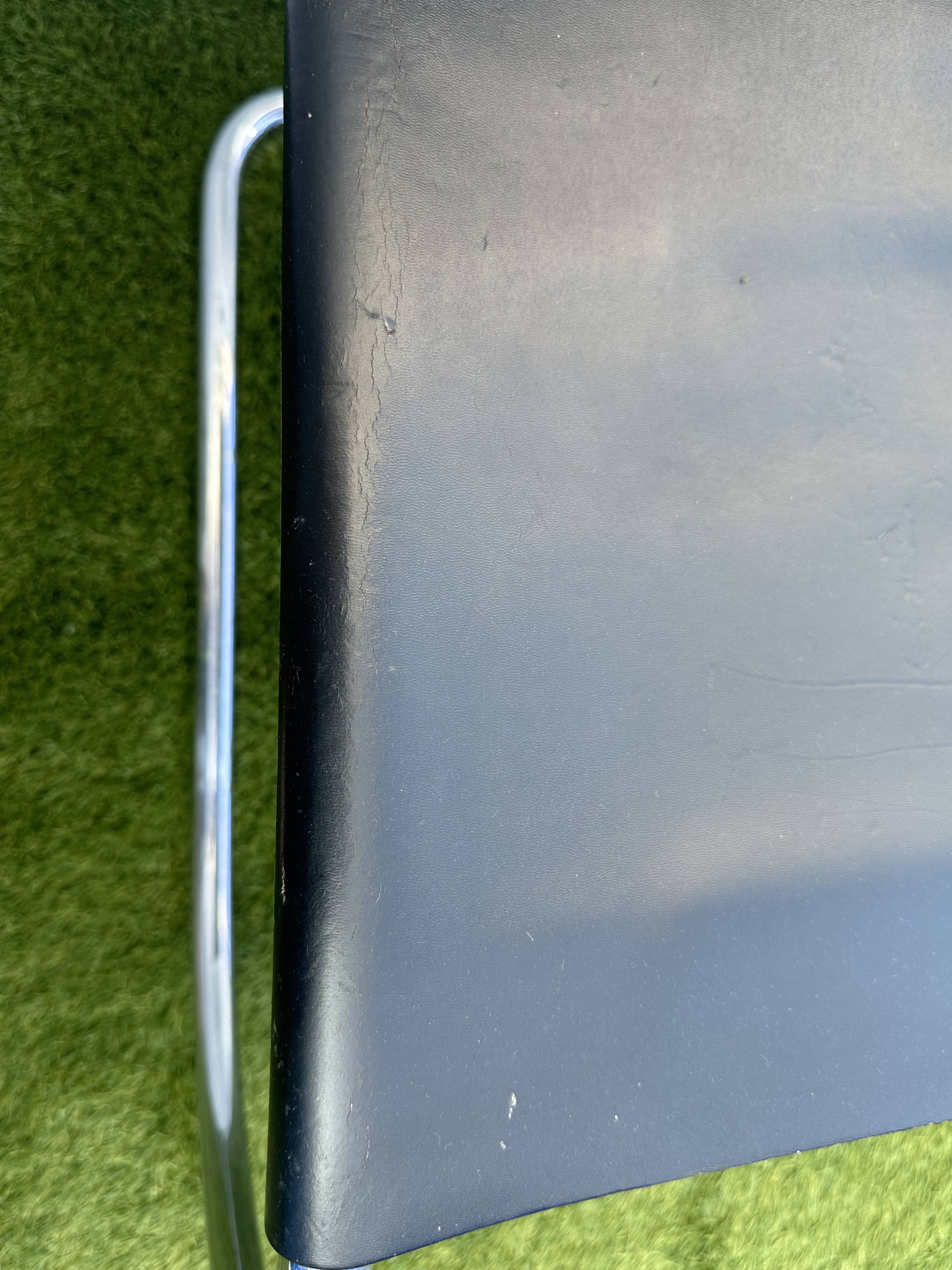 Pair of MR 10 chairs with Mies Van der Rohe laces, Knoll International